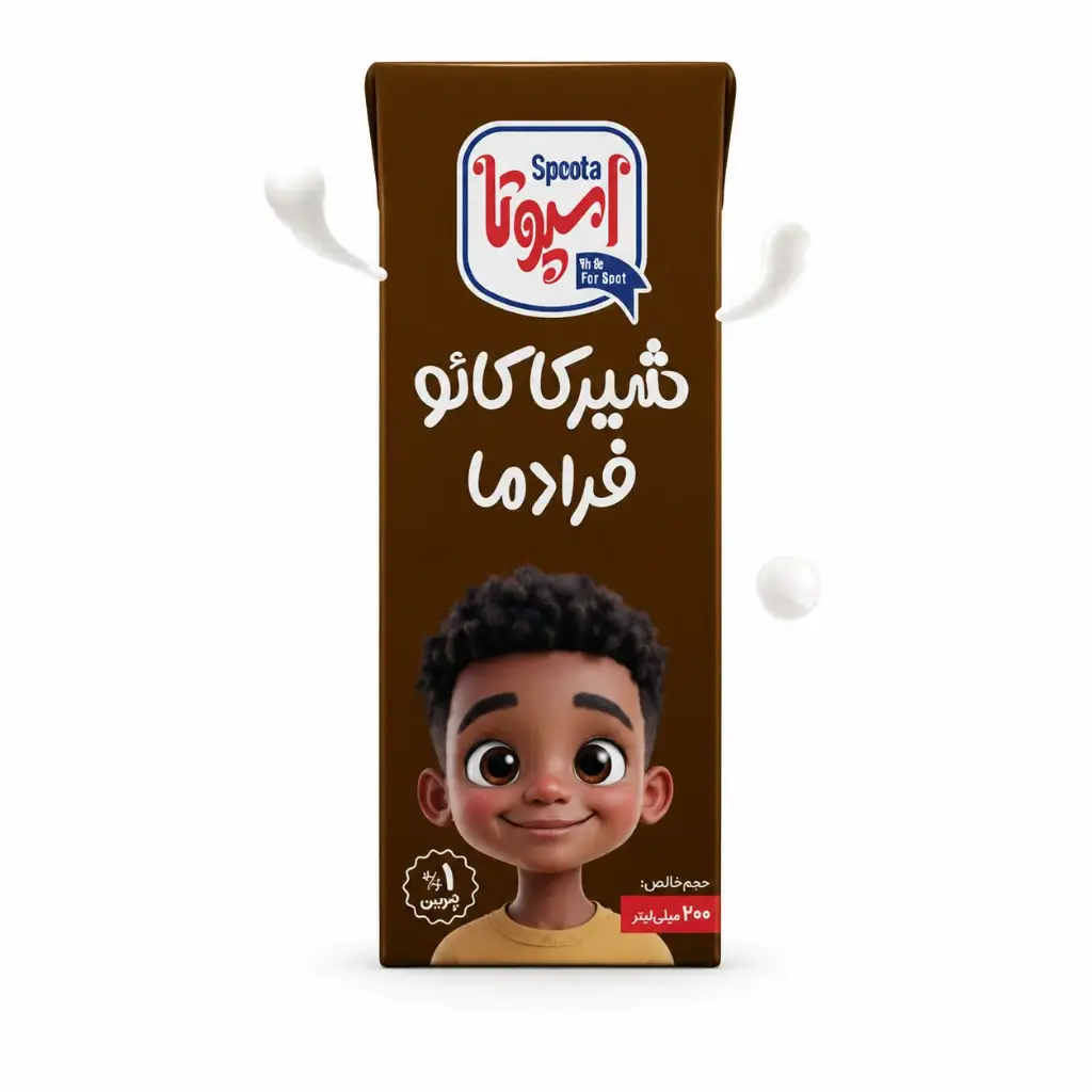 شیر کاکائو اسپوتا