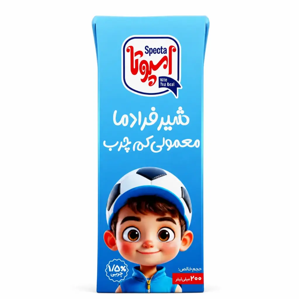 شیر۲۰۰کم‌چرب اسپوتا